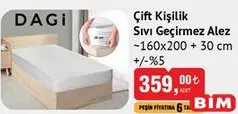 Dagi Çift Kişilik Sıvı Geçirmez Alez Dagi Çift Kişilik Sıvı Geçirmez Alez