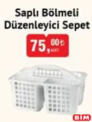 Saplı Bölmeli Düzenleyici Sepet Saplı Bölmeli Düzenleyici Sepet