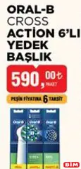 Oral-B Cross Action 6'lı Yedek Başlık Oral-B Cross Action 6'lı Yedek Başlık