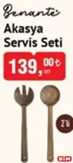 Benante Akasya Servis Seti 2'li Benante Akasya Servis Seti 2'li