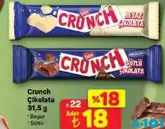 Nestle Crunch Çikolata 31,5 g Nestle Crunch Çikolata 31,5 g