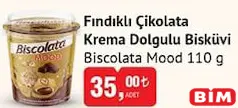 Biscolata Mood Fındıklı Çikolata Krema Dolgulu Bisküvi 110 g Biscolata Mood Fındıklı Çikolata Krema Dolgulu Bisküvi 110 g