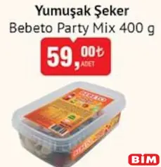 Bebeto Party Mix Yumuşak Şeker 400 g Bebeto Party Mix Yumuşak Şeker 400 g