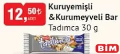 Tadımca Kuruyemişli & Kurumeyveli Bar 30 g Tadımca Kuruyemişli & Kurumeyveli Bar 30 g