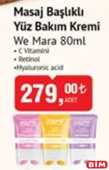 We Mara Masaj Başlıklı Yüz Kremi 80 ml We Mara Masaj Başlıklı Yüz Kremi 80 ml
