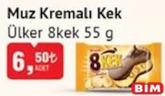 Ülker 8Kek Muz Kremalı Kek 55 g Ülker 8Kek Muz Kremalı Kek 55 g