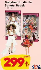 Gokidy Oyuncak Dollyland Luvlie ile Sanatçı Bebek 30 cm Gokidy Oyuncak Dollyland Luvlie ile Sanatçı Bebek 30 cm