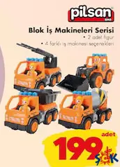 Pilsan Oyuncak Blok İş Makineleri Serisi Pilsan Oyuncak Blok İş Makineleri Serisi