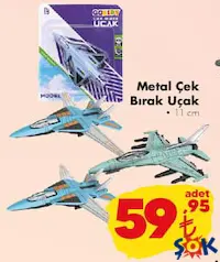 Gokidy Oyuncak Metal Çek Bırak Uçak Gokidy Oyuncak Metal Çek Bırak Uçak