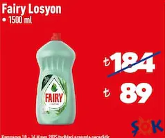 Fairy Losyon Bulaşık Deterjanı 1500 ml Fairy Losyon Bulaşık Deterjanı 1500 ml