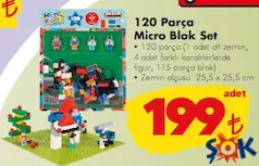 Pilsan Oyuncak 120 Parça Micro Blok Set Pilsan Oyuncak 120 Parça Micro Blok Set