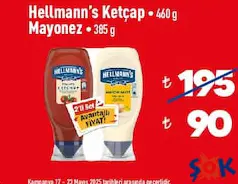 Hellmann's Ketçap 460 G + Mayonez 385 G Hellmann's Ketçap 460 G + Mayonez 385 G