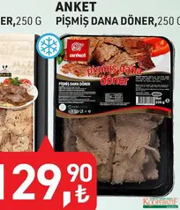 Anket Pişmiş Dana Döner 250 g Anket Pişmiş Dana Döner 250 g