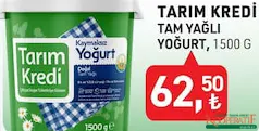 Tarım Kredi Tam Yağlı Yoğurt 1500 g Tarım Kredi Tam Yağlı Yoğurt 1500 g