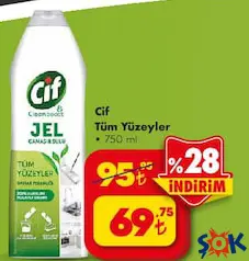 Cif Tüm Yüzeyler 750 ml