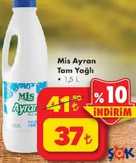 Mis Ayran Tam Yağlı 1,5 L