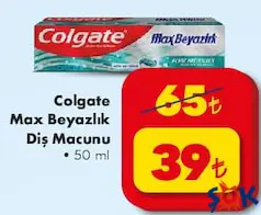 Colgate Max Beyazlık Diş Macunu 50 ml