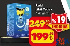 Raid Elektro Likit Yedek 45 Gece