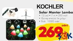 Kochler Solar Mantar Lamba
