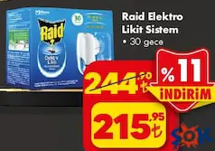 Raid Elektro Likit Sistem 30 Gece