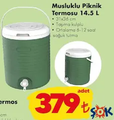 Musluklu Piknik Termosu 14.5 L