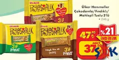 Ülker Hanımeller Çokodamla/Fındıklı/Mahlepli Tuzlu Kurabiye 3'lü