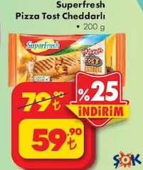 Superfresh Pizza Tost Cheddarlı 200 g