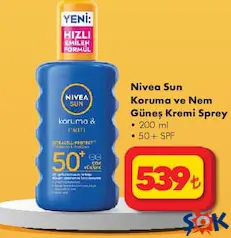 Nivea Sun Koruma ve Nem Güneş Kremi Sprey 200 ml 50+ SPF
