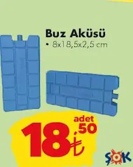 Buz Aküsü 8x18,5x2,5 cm
