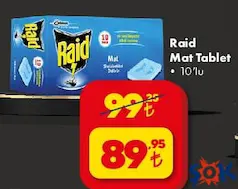 Raid Mat Tablet 10'lu