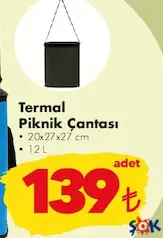 Termal Piknik Çantası 12 L