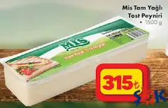 Mis Tam Yağlı Tost Peyniri 1500 g