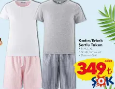 Kadın/Erkek Şortlu Takım