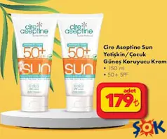 Cire Aseptine Sun Yetişkin/Çocuk Güneş Koruyucu Krem 150 ml 50+ SPF