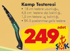 Orcamp Kamp Testeresi