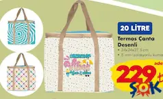 Termos Çanta Desenli 20 Litre