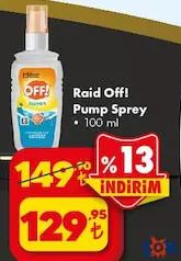 Raid Off Pump Sprey 100 ml