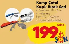 Orcamp Kamp Çatal Kaşık Bıçak Seti