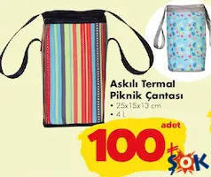 Askılı Termal Piknik Çantası 4 L