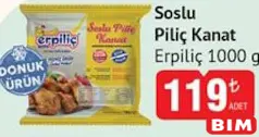 Erpiliç Soslu Piliç/Tavuk Kanat 1000 g Erpiliç Soslu Piliç/Tavuk Kanat 1000 g