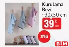 Kurulama Bezi 30x50 cm 3'lü Kurulama Bezi 30x50 cm 3'lü