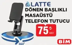 Latte Dönen Başlıklı Masaüstü Telefon Tutucu Latte Dönen Başlıklı Masaüstü Telefon Tutucu