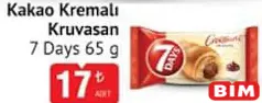 7 Days Kakao Kremalı Kruvasan 65 g 7 Days Kakao Kremalı Kruvasan 65 g