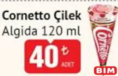 Algida Cornetto Çilek Dondurma 120 ml Algida Cornetto Çilek Dondurma 120 ml