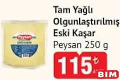 Peysan Tam Yağlı Olgunlaştırılmış Eski Kaşar 250 g Peysan Tam Yağlı Olgunlaştırılmış Eski Kaşar 250 g
