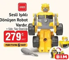 Mgs Oyuncak Sesli Işıklı Dönüşen Robot Mgs Oyuncak Sesli Işıklı Dönüşen Robot