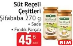 Şifababa Süt Reçeli Çeşitleri 270 g Şifababa Süt Reçeli Çeşitleri 270 g