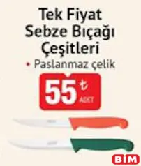 Tek Fiyat Sebze Bıçağı Çeşitleri Tek Fiyat Sebze Bıçağı Çeşitleri