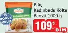 Banvit Piliç Kadınbudu Köfte 1000 g Banvit Piliç Kadınbudu Köfte 1000 g
