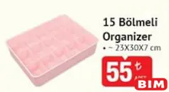 15 Bölmeli Organizer 15 Bölmeli Organizer